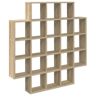 vidaXL Wandregal 100 x 13 x 100 cm Sonoma-Eiche