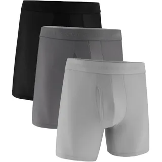 3er Pack UNDER ARMOUR Performance Tech Mesh Mod 6" Boxershorts Herren 052 - mod gray M