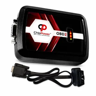 ChipTuning Box OBD2B v4 für Benzinmotoren 2001-2023 Tuningbox | bis zu 20% mehr leistung Benzin Einfache Montage ohne Werkzeug und keine ECU-Änderung QR-Anleitung Plug&Play