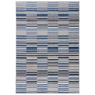 Mazovia Designteppich Modern Karo Anthrazit Blau Wohnzimmer, Schlafzimmer, Büro, Esszimmer, Fußbodenheizung blau|grau 160 cm x 230 cm