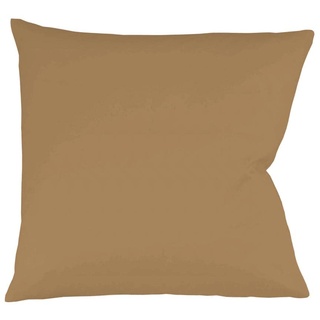 Fleuresse Colours Kissenbezug, Mako Satin, Braun, 80 x 80 cm