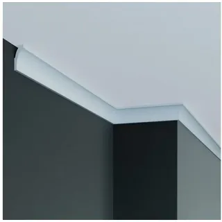 PROVISTON - Stuckleiste Polyurethan 20 X 30 X 2000 Mm Weiß Deckenleiste