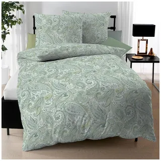 KAEPPEL Glory Paisley Jersey Grün 135 x 200 cm + 80 x 80 cm