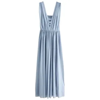Next Partykleid Multiway-Brautjungfernkleid aus Mesh (1-tlg) blau 42 (GB: 14)