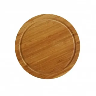 axentia Steakteller Fleischteller, Bambus, Saftrille, Ø 25cm 260466, (1 St)