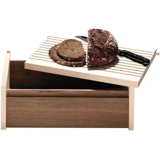 side by side Brotkasten Holz Braun