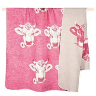 PAD Moo Kuscheldecke 150 x 200 cm Pink