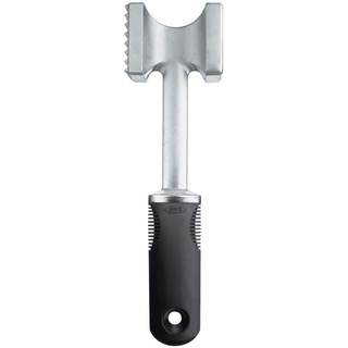 OXO Good Grips Fleischklopfer – 2-in-1 Fleischhammer und Schnitzelklopfer aus Aluminium für Schnitzel, Steaks und mehr