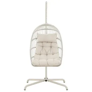 ebuy24 Gartenlounge-Set Trezza Hängesessel mit Stativ beige. beige
