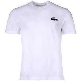 LACOSTE Herren T-Shirt - Loungewear, Basic, Rundhals, Baumwolle Weiß XL