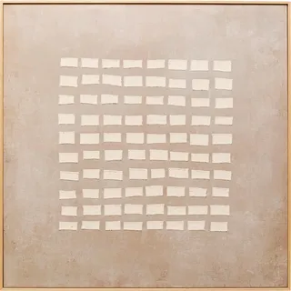 Kare DESIGN Wandbild 100 x cm Art Row 57800 Baumwolle Beige
