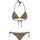 Animal Print Bikini Yellow Black L