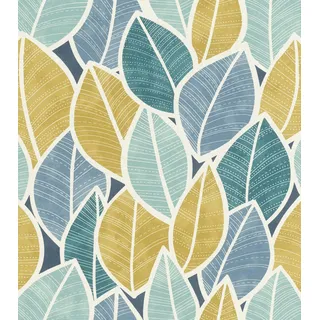 Rasch Tapeten Vliestapete (Botanical) Blau 10,05 m x 0,53 m Selection Vinyl/Vlies 480139