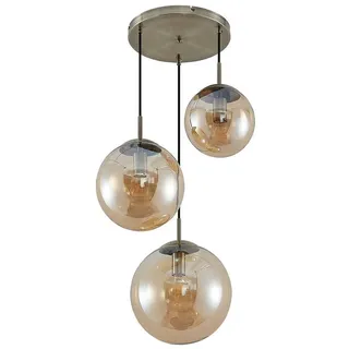 LINDBY Teeja 3-flg. 51,5 cm kugelförmig creme/amber