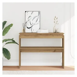 vidaXL Artisan-Eiche Konsolentisch 102x30x80 cm braun