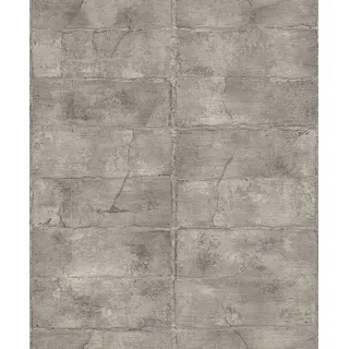 Rasch Textil Vliestapete Concrete 10,05 m x 0,53 m 520156 Grau/Braun