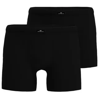 GÖTZBURG Boxershorts GÖTZBURG Herren Long-Pants schwarz uni 2er Pack (2-St) schwarz 5