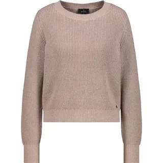 Monari Rundhalspullover 809134 Dezenter Lurex-Schimmer für edle Effekte blau XXL (44)