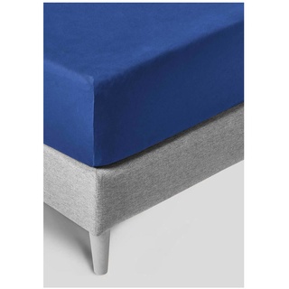 Kneer Exclusive-Stretch 93 Spannbetttuch - 140/160-200/220cm	kobalt