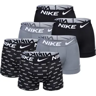 Nike, Herren, Unterhosen, Boxershort Casual Stretch, Mehrfarbig, (L, 6er Pack)