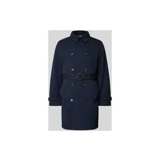 Trenchcoat aus Baumwoll-Mix, Marine, XXL