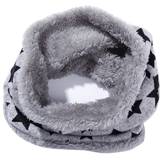 ZUMUii Butterme Kinder Winterschal Loopschal Jungen Mädchen Schal Warmer Fleece-Schlauchschal Rundschal Sterne