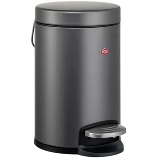 WESCO Kosmetikeimer Bathboy, Tretabfallsammler mit Dämpfer, 3 Liter grau