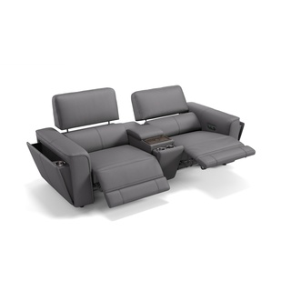 Heimkino Couch ARONA Relax Sofa Relaxsofa - Grau