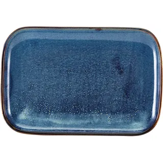 Teller rechteckig Terra Aqua Blue - 34,5x23,5cm (6 Stk.)