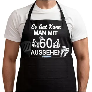 Lustige Grillschürze Für Männer, Schwarz, Geburtstagsgeschenk Für 30- Bis 70-jährige