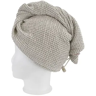 beties Leinen-Waffelpique Haarturban 24 x 70 cm beige