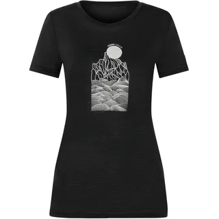 super natural Preikestolen Cliffs Funktionsshirt Schwarz L