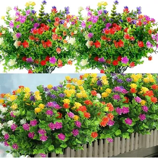 Kunstblumenstrauß 12 Kunstblumen-Sträußen perfekt für Zuhause, Hochzeiten und Gartendeko Künstliche Kamelien-Pflanze, VEKROBOT, Eignet sich auch als Deko fürs Zuhause rot