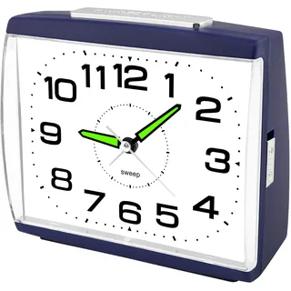 Ayybboo Wecker Analog Ohne Ticken für das Schlafzimmer | Seniorenwecker mit Großem Zifferblatt,Nachtlicht,Schlummerfunktion und lautem Alarm,Geeignet für Senioren und Tiefschläfer