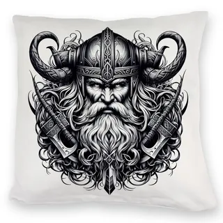 speecheese Wikingergott Odin Kuschelkissen Wikinger Gott Odin Kuschelkissen Asgard Krieger Mythologie Nordisch Skandinavische Deko für Fans