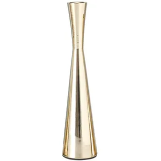 Boltze Kerzenleuchter Cone ca. 26cm in Farbe Aluminium gold