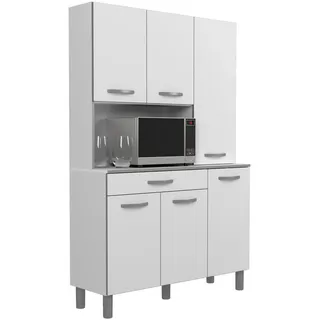 Parisot Küchenbuffet Season 22 120 x 185 x 40 cm Weiß