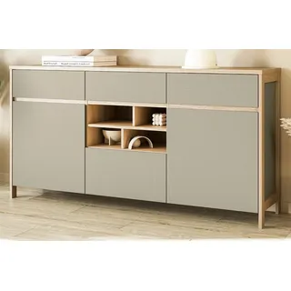 furn.design Sideboard 164 x 85 x 39 cm Salbeigrün / Eiche