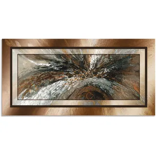 Wandbild ARTLAND "Gold Abstrakt 1", braun (farbe bild(er): braun), B:60cm H:30cm, Bilder, Geschenkartikel, als Alubild, Leinwandbild, Poster in verschied. Größen
