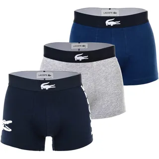 Lacoste Hipster Trunk blau/grau M 3er Pack