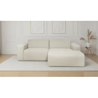Ecksofa OTTO HOME "Koa, 228 cm, L-Form, Modulsofa in Cord, Chenille, Struktur, Webstoff", beige, B:228cm H:88cm T:159cm, 62% Polypropylen, 32% Polyester, Sofas, Ecksofa, Designsofa, weicher Lounge-Sitzkomfort, Welleunterfederung, bodentief