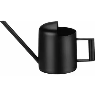 Gießkanne Aus Dickem, Gebürstetem Edelstahl Mit Langem Ausguss, Mini-gießkanne Für Bonsai-blumen Und Pflanzen In Garten, Haus, Büro, Terrasse (300 Ml, Schwarz)