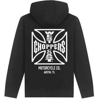 West Coast Choppers Atx Cross Reißverschlusspullover Herren Schwarz/Weiß L