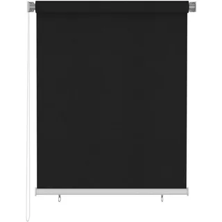 vidaXL Humfried Außenrollo 120 x 140 cm Schwarz