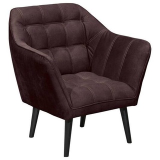 Mid.you Cocktailsessel, Aubergine, Textil, 84x87x70 cm, Wohnzimmer, Sessel, Polstersessel