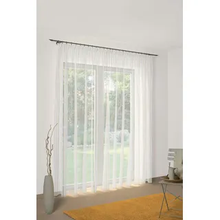 Wirth Gardine WIRTH "7227" Gr. 19, orange, B:600cm H:245cm, Polyester, Gardinen, Gardine, Store - Faltenband 1:3