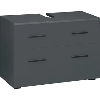 WELLTIME Waschbeckenunterschrank Skara 80 x 55 cm Grau