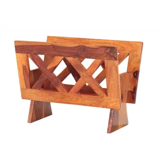 Zeitungsständer Kali 45x35x30 aus Sheesham-Massivholz