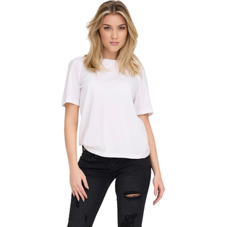 Only Damen T-Shirt ONLONLY Regular Fit Weiß 15270390 XS