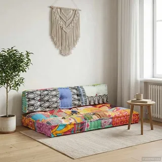 vidaXL Palettensofa Auflage 1 St. mehrfarbig